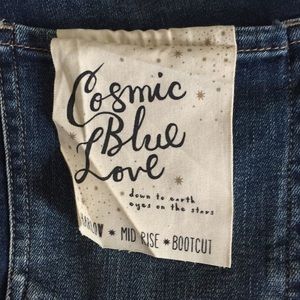 cosmic blue love jeans brennan bootcut